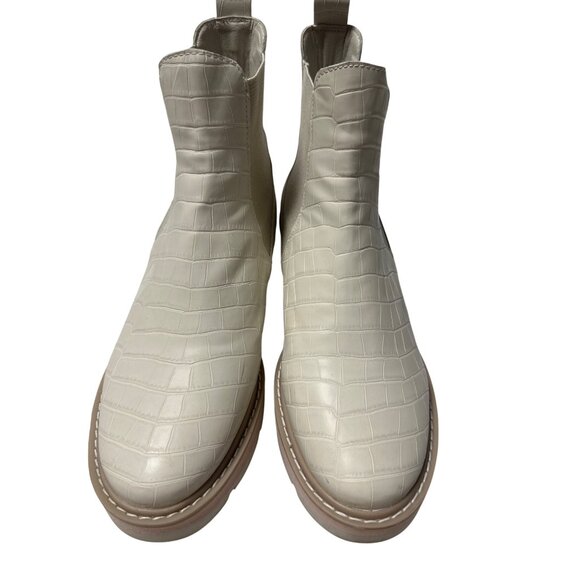 Dolce Vita Tazmin Croc Embossed Platform Chelsea Boots Womens Size 10M - Picture 6 of 12